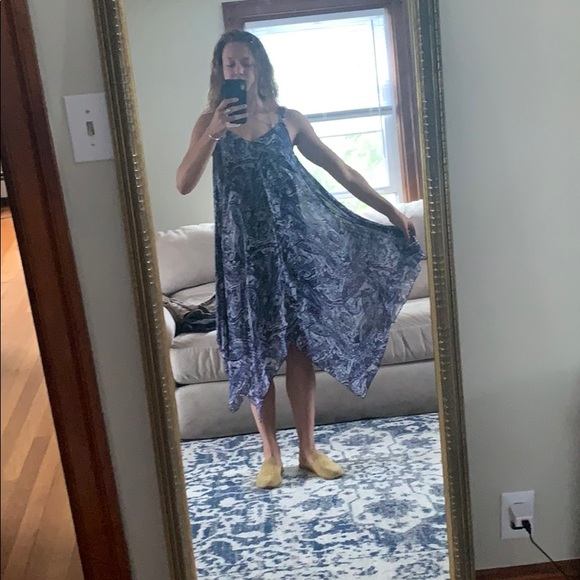 Flowy blue dress - Picture 5 of 8